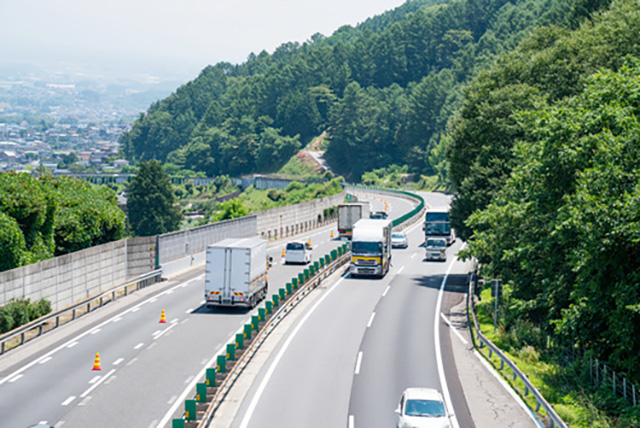 高速道路メインのラクラク運行